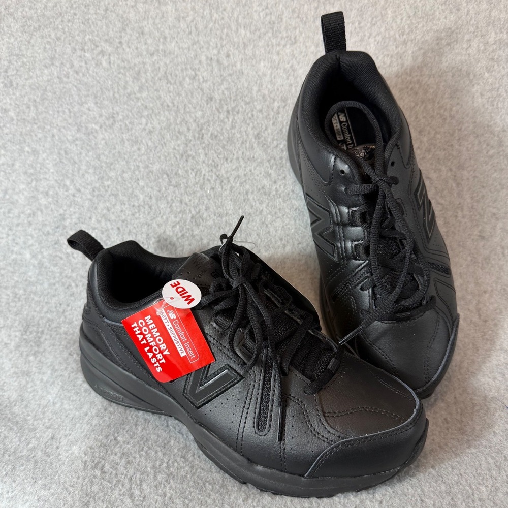 New Balance 608 V5 Mens 7 4E Black Slip Resistant Restaurant NWT Workwear Wide